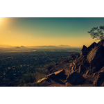 Vista dalla montagna di Camelback, Phoenix, USA