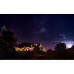 Vedere nocturnă la Castelmezzano, Italia