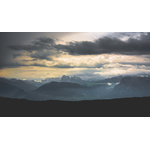 Clouds over the mountains