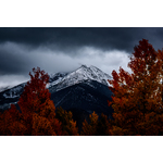 Nublada tarde de otoño en las montañas de Silverthorne