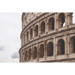 Cloudy sky and Colosseum, Roma, Italy