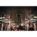 People in subway train