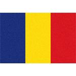 Flag of Romania with grainy texture