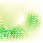 Abstract green graphic art