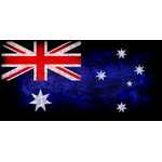 Australische vlag grunge textuur