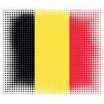 Modèle de demi-teinte drapeau belge