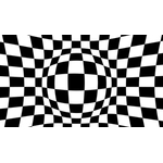 Checkered spherical background