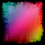 Colorful background with black frame