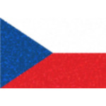 Czech flag in dotty style