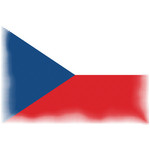 Czech flag halftone pattern