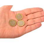 Üç euro coins