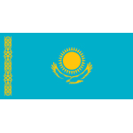 Flagga fÃ¶r Kazakstan