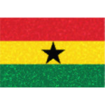 Bandiera del Ghana punti incandescente