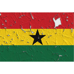 Bandiera del Ghana con fori