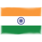 Flag of India halftone effect