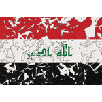 Flag of Iraq damaged