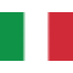 Efecto de semitono de bandera italiana