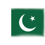 Flag of Pakistan with halftone pattern