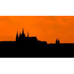 Prague Castle Silhouette