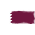 Flag of Qatar with halftone pattern