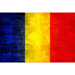 Effet de sale drapeau roumain