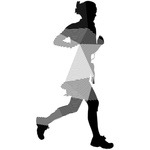 Silhouette de coureur