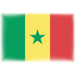 Senegal flag with halftone effect