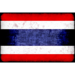 Drapeau de la Thaïlande avec texture grunge