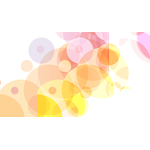 Transparent bubbles background